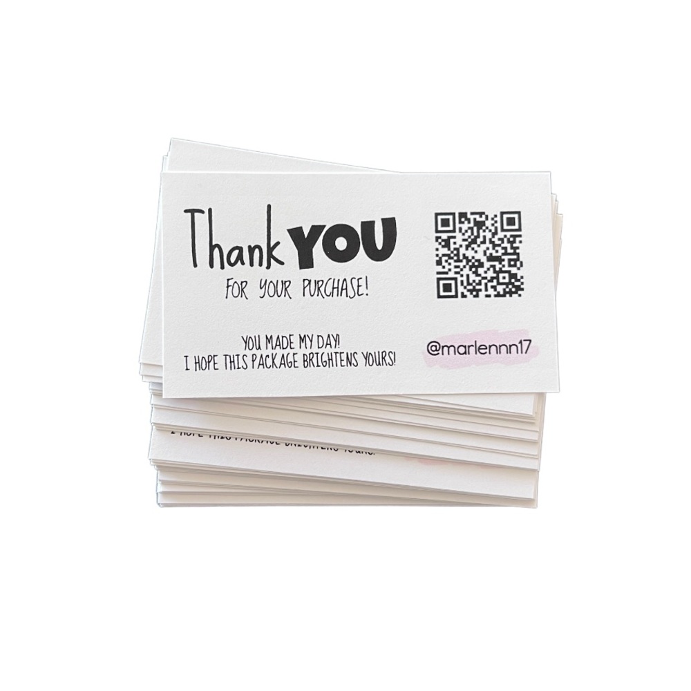 30/30 QR CODE Personalized Thank You Inserts Stix Combo - Picture 3 of 4